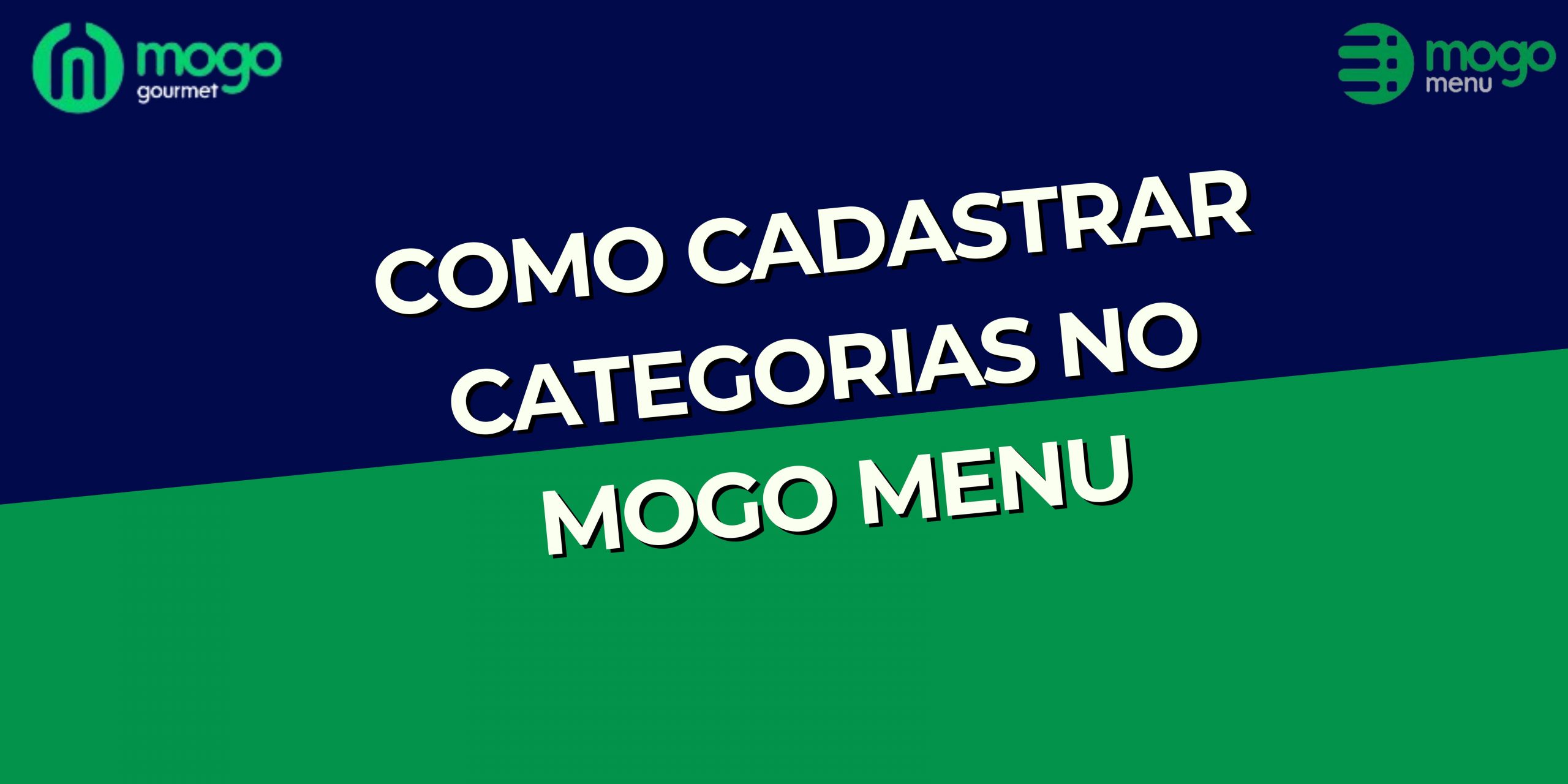 Como Cadastrar Categorias no Mogo Menu