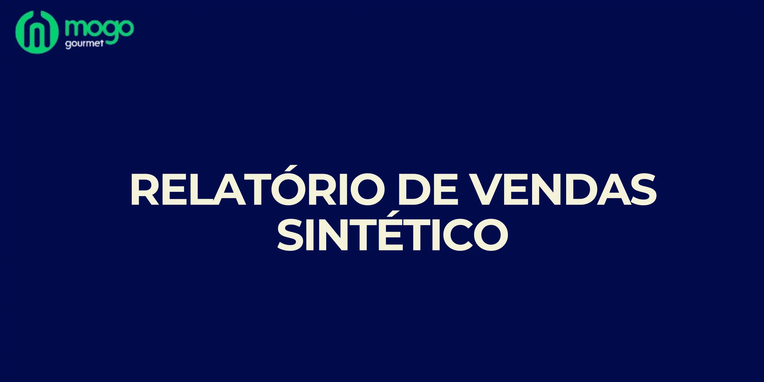 Relatório De Vendas Sintético