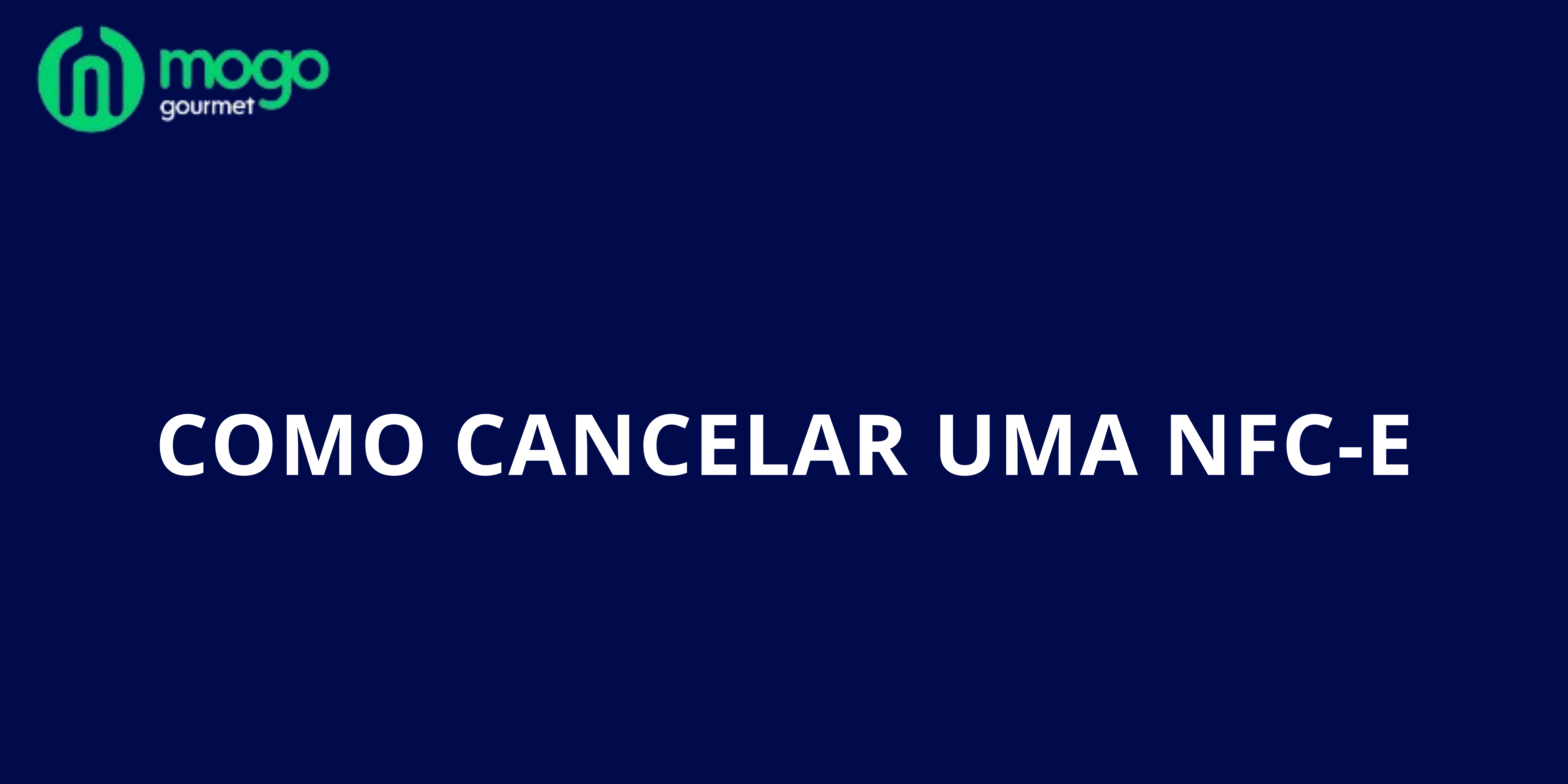 Como cancelar uma nfc-e